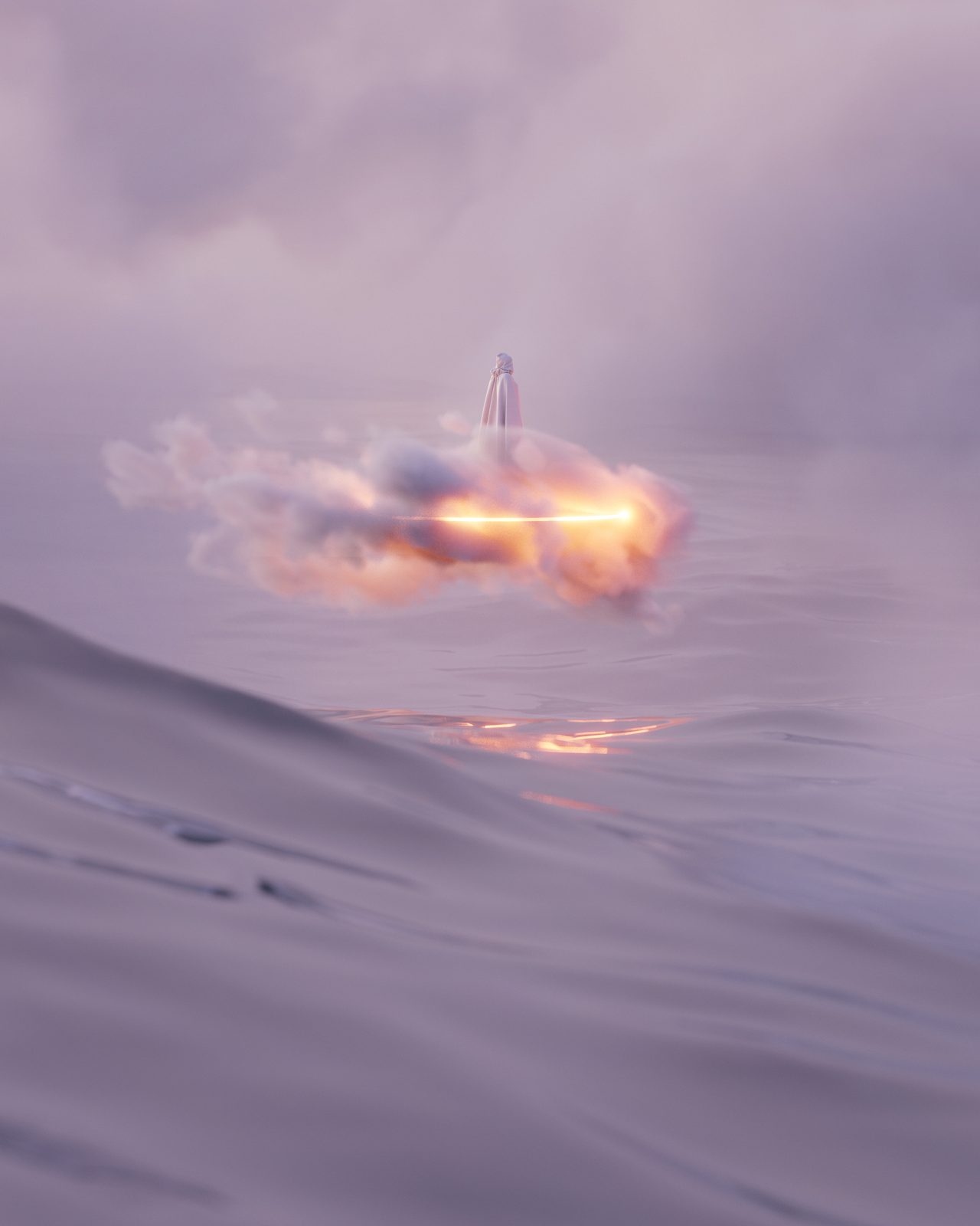 Light Wave, 3D digital art by Aaron Nace